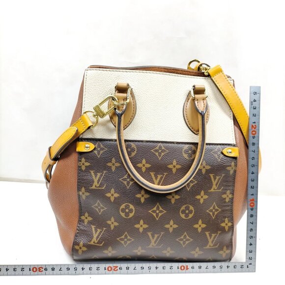 Louis Vuitton Fold Tote MM Brown Monogram Hand Bag mon-1102-090325 - Picture 2 of 16